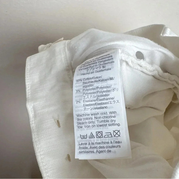 Madewell Womens 25 The Perfect Vintage Jean in Tile White Raw-Hem Edition - Picture 11 of 15